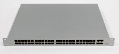 A boxed as new Cisco Meraki MS120-48FP 48-Port PoE Cloud Managed Gigabit Switch (P/N: A90-61800 M/N: