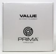 Seven boxes of as new Prima PrimaValue PLA Natural 1.75mm 1KG 3D Printer Filament (P/N: PV-PLA-175-