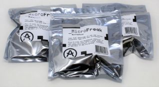 A box of ten as new Arturia 570101 Microfreak Gooseneck Microphones (Box sealed. Microphones