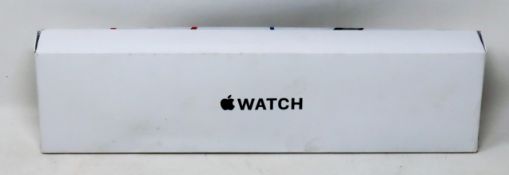 A boxed as new Apple Watch SE GPS 40mm in Space Grey Aluminium Case with Black Sports Band (M/N: