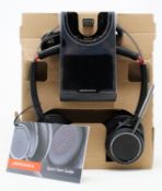A boxed as new Plantronics B825-M Voyager Focus UC Stereo Bluetooth Headset (P/N: 202652-02) (Box