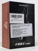 Four boxed as new Vaporesso FORZ TX80 Kits in Leather Brown (Boxes sealed).