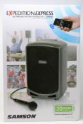 A boxed as new Samson XP360B Expedition Express Bluetooth Portable PA (Box opened, some damage to