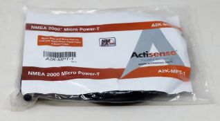 Six as new Actisense A2K-MPT-1 NMEA 2000 Micro Power-T 3M Cables (Packaging sealed).