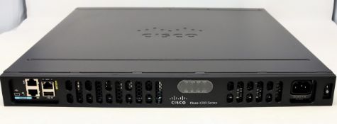 A boxed as new Cisco 4331 Integrated Services Router (P/N: ISR4331/K9) (Box opened, some damage to