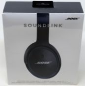 A boxed as new pair of Bose SoundLink Around-Ear Wireless Headphones II in Black (Box sealed).