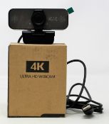 Six boxed as new Yoroshi 4K Ultra HD Webcams (Some damage to boxes).