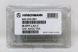 An as new Hirschmann Finisar 943 015-001 M-SFP-LX/LC SFP Fibreoptic Gigabit-Ethernet Transceiver