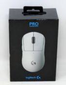 A boxed as new Logitech Pro X Superlight Wireless Gaming Mouse in White (P/N: 910-005943) (Box