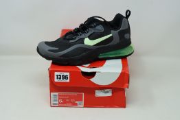 A pair of as new Nike Air Max 270 React trainers (UK 5.5).