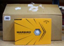 Six boxes of twelve as new Callaway Warbird golf balls.