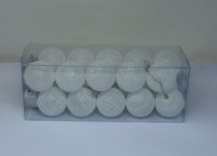 A large quantity of cotton ball LED string lights in various colours (approximately 100 items).