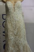 An as new Pronovias Aegir New Hollywood Collection wedding dress with mermaid cut, sweetheart