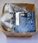 A women's as new Scotch & Soda tailored double breasted wool coat (XS - RRP £85), a pair of Scotch &