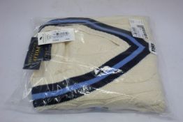 An as new Ralph Lauren Polo cricket cable knit jumper (S).