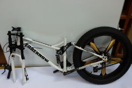 Part of a Foreknow Super Lite Mountain Fat Bike (missing front wheel, seat and pedals, suitable