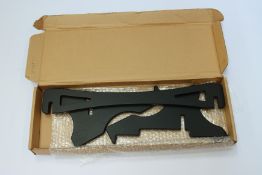 A boxed Erica Synths 104HP case stand (A black wooden stand for your 104HP wide (One or two row)