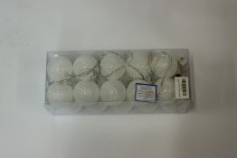 A large quantity of cotton ball LED string lights in various colours (approximately 100 items).