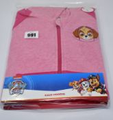 Twenty-five girls as new Paw Patrol hoodies (All 4-5 years - RRP £17 each).
