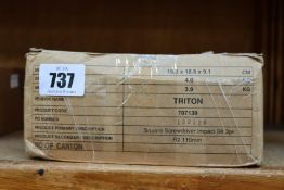 A large quantity of as new Triton square screwdriver impact bits 3 pack R2 110mm / 4