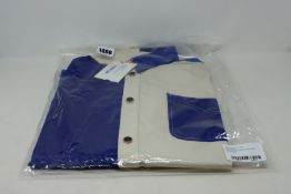 An as new Wales Bonner Montego blue colour block shirt (S - RRP £158).