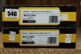 Two boxed as new Dorgard fire door retainers black V0 (5060165910007).