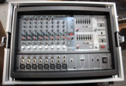 An as new Europower PMP580s 10-channel 500w power mixer in a flight case.