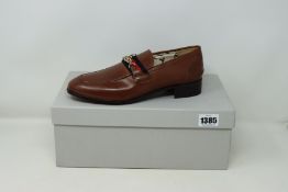A pair of as new Vivienne Westwood Orb loafers in brown leather (EU 40).