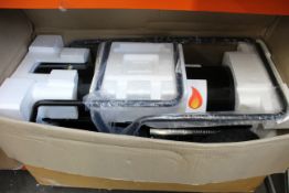 A boxed Z.M. Heaters ZMQ-K125 125,000BTU 36KW Super Quiet Diesel space heater.