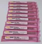 Four boxes of ten Metcal STTC-145-C1 soldering iron tips..