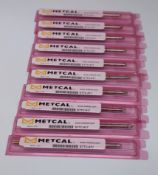 Four boxes of ten Metcal STTC-817 soldering iron tips.