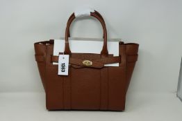 An as new Mulberry zipped Bayswater bag in oak (HH4382/346G100 - RRP £1,095).