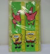 Two hundred and thirty APX Sponge Bob Squarepants 14-piece foam wall decorations and two hundred and