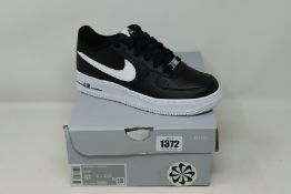 A pair of as new Nike Max Aura (UK 8.5 - No box) and a pair of youth's Nike Air Force 1 AN20 (UK