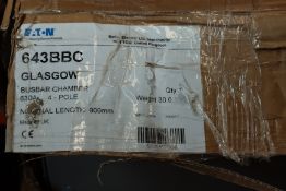 An Eaton 630A busbar chamber in grey (Possibly pre-owned).