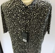 An as new Sint Laurent Leopard blouse (Size 41 - RRP €590).