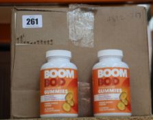 Twenty five Boom Bod Fat Metaboliser Gummies in orange/mango flavour (60 gummies each, BBE: 01/22).