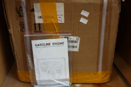 A boxed OHV petrol engine (oil cap slightly damaged).