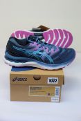 A pair of women's as new Asics Gel-Nimbus 23 trainers (UK 7).