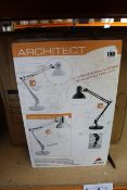 Five boxed as new Alba Architect desk lamps.