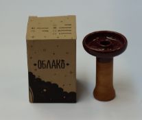 Forty boxed as new Oblako glazed hookah pipe heads in medium and large.