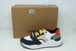 A pair of women's as new Burberry Ramsey Archive sneakers (EU 45).
