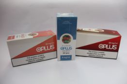 A large quantity of boxed as new OPlus E-Liquid in various flavours 6,12 and 18mg/ml (50 x 10 x