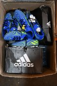 Seven pairs of as new Adidas Nemeziz .4 FxG football boots (UK 6, UK 8, 2 x UK 10, 2 x UK 11, UK
