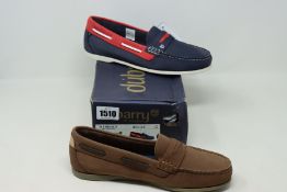 Two pairs of as new Dubarry of Ireland Belize deck shoes (EU 39, 40).