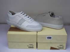 Two pairs of as new Axel Arigato sneakers; Cap Toe (UK 9) and Dunk (UK 10).