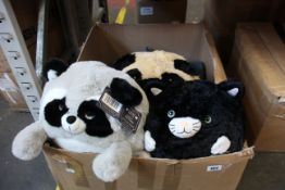 Nine as new Cosy Time handwarmers to include racoon, pug and cat.