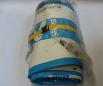 An as new Bluefin Sup Cruise 12 paddleboard in blue and white.