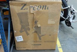 A boxed as new Ipae-Progarden Zircone folding lounge chair (Anthracite).