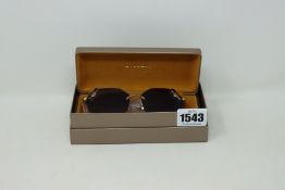 A pair of as new boxed as new BVLGARI Serpent 57 grey gradient & black women's sunglasses.